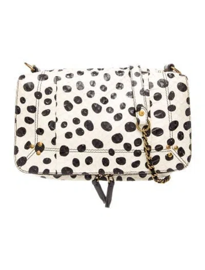 Pre-owned Jérôme Dreyfuss Snakeskin Crossbody Bag In Neutral