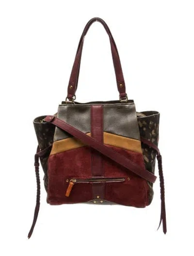 Pre-owned Jérôme Dreyfuss Suede Anatole In Green