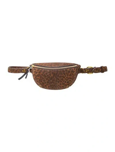 Pre-owned Jérôme Dreyfuss Suede Belt Bag In Black