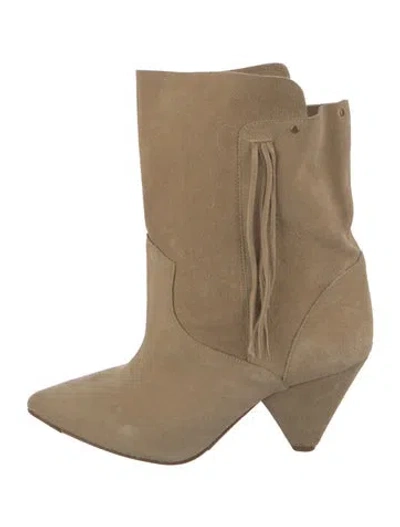 Pre-owned Jérôme Dreyfuss Suede Boots In Neutrals