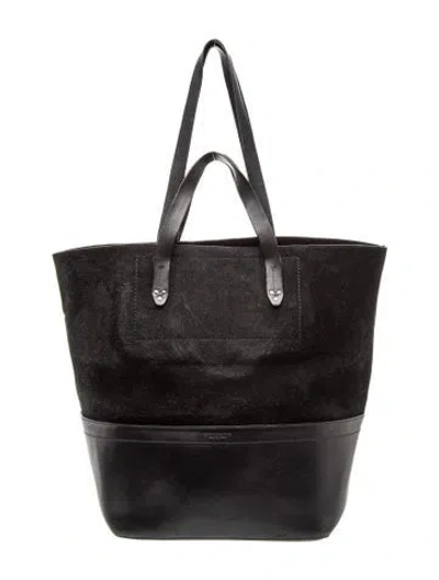 Pre-owned Jérôme Dreyfuss Suede Bucket Bag In Black