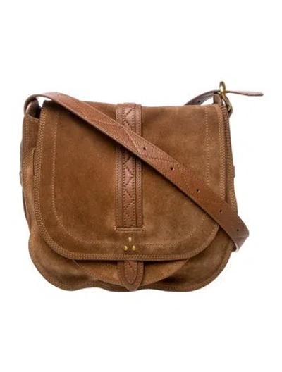 Pre-owned Jérôme Dreyfuss Suede Crossbody Bag In Brown