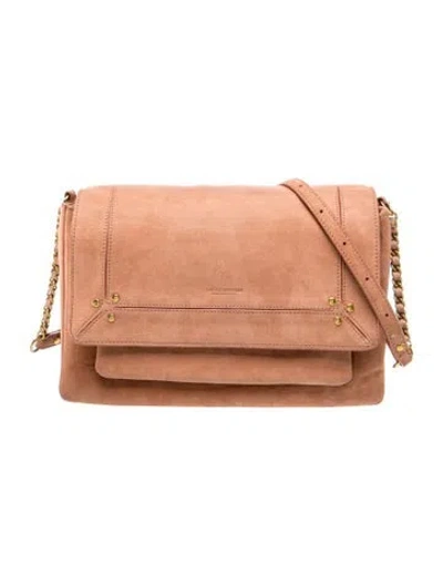 Pre-owned Jérôme Dreyfuss Suede Crossbody Bag In Neutral