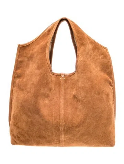 Pre-owned Jérôme Dreyfuss Suede Hobo In Brown