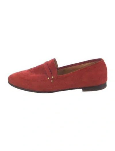 Pre-owned Jérôme Dreyfuss Suede Loafers In Red