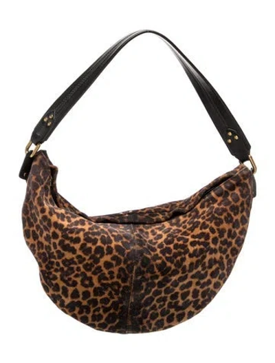 Pre-owned Jérôme Dreyfuss Suede Shoulder Bag In Brown