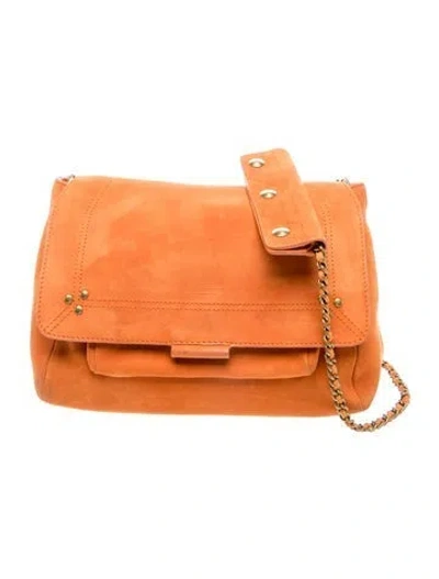 Pre-owned Jérôme Dreyfuss Suede Shoulder Bag In Orange