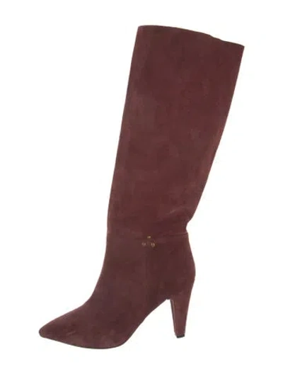 Pre-owned Jérôme Dreyfuss Suede Slouch Boots In Red