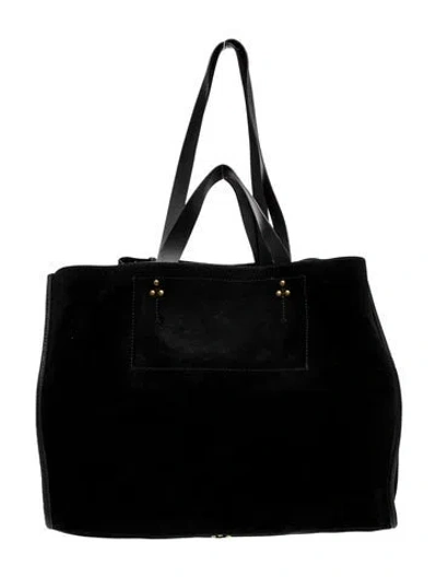 Pre-owned Jérôme Dreyfuss Suede Tote In Black