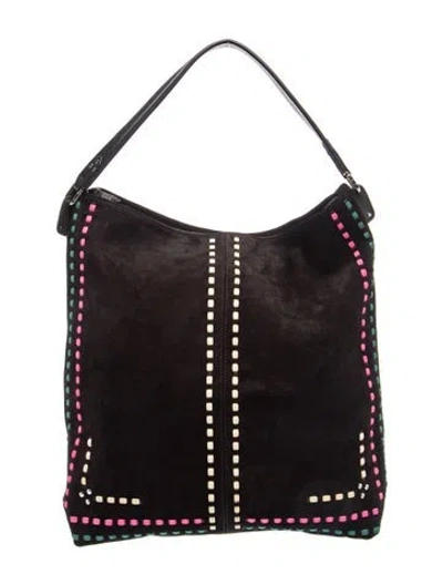 Pre-owned Jérôme Dreyfuss Suede Tote In Black
