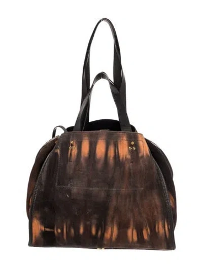 Pre-owned Jérôme Dreyfuss Suede Tote In Brown