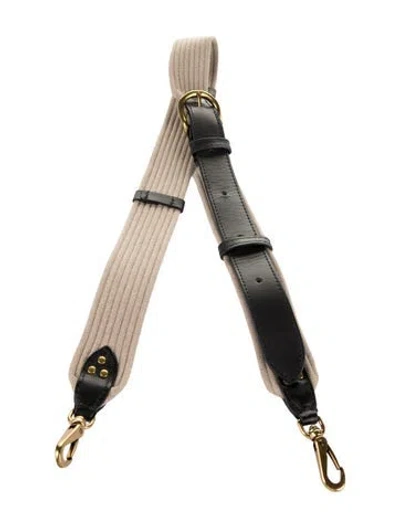 Pre-owned Jérôme Dreyfuss Women's Brown Cotton Jerome Dreyfuss Bag Strap In Black/brown