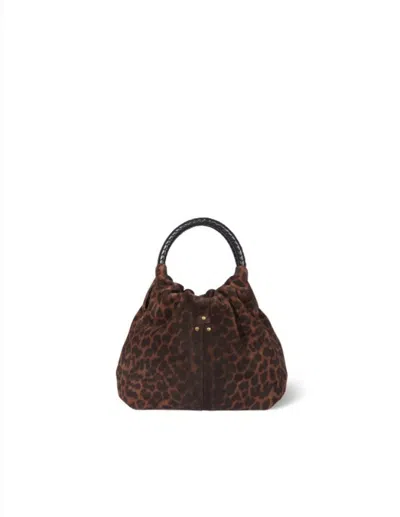 Jérôme Dreyfuss Leopard Print Gordi Small Bag In Brown