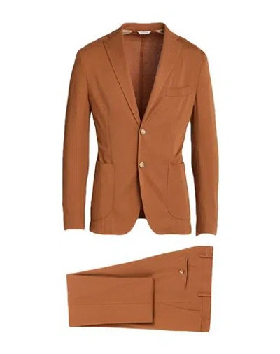 Jerry Key Man Suit Camel Size 38 Viscose, Polyamide, Elastane