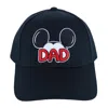 Jerry Leigh Disney Men's Mickey Mouse Dad Baseball Cap In Black
