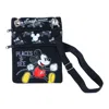 Jerry Leigh Disney Mickey Mouse Places To See Passport Crossbody Bag In Black
