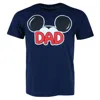 Jerry Leigh Men's Big And Tall Mickey Mouse Dad Family T-shirt In Multi