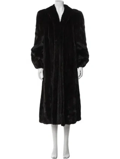 Pre-owned Jerry Sorbara Furs Vintage Mink Fur Coat In Brown
