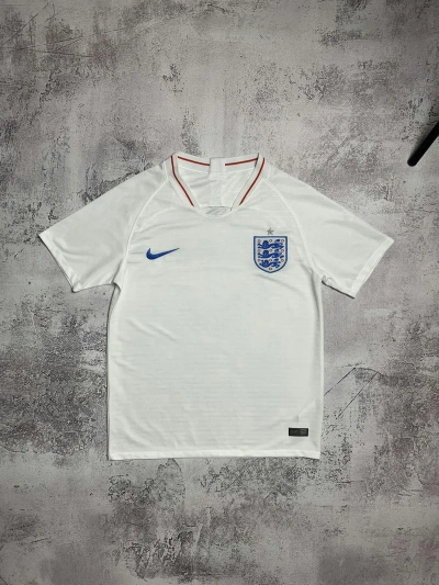 Pre-owned Jersey X Nike England 2018 Soccer Jersey Footbal In White