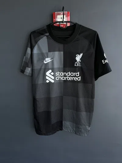 Pre-owned Jersey X Soccer Jersey Blokecore Liverpool Nike Socer Jersey Drill Y2k Football In Black