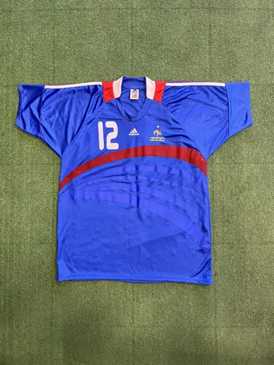 Pre-owned Jersey X Soccer Jersey Vintage Blokecore Jersey Adidas France 1998-01 Henry 12 In Blue