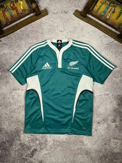 Pre-owned Jersey X Vintage Rugby Adidas All Black 2000's Vintage In Green