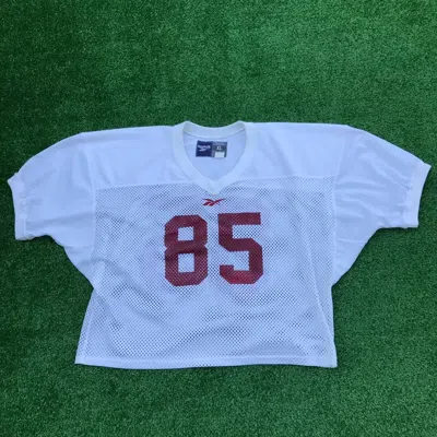 Pre-owned Jersey X Vintage Vntg Reebok Oklahoma Sooners Practice Jersey In White