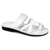 Jerusalem Sandals The Good Shepherd Slide Sandal In White In White