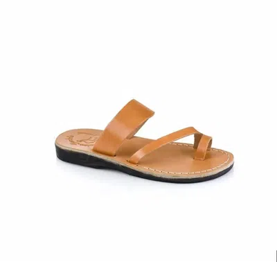 Jerusalem Sandals Women's Zohar Slide Sandal In Tan In Brown