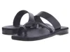 Jerusalem Sandals Zohar Slide Sandal In Black In Black