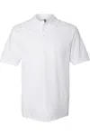Jerzees 100% Ringspun Cotton Piqu Polo In White