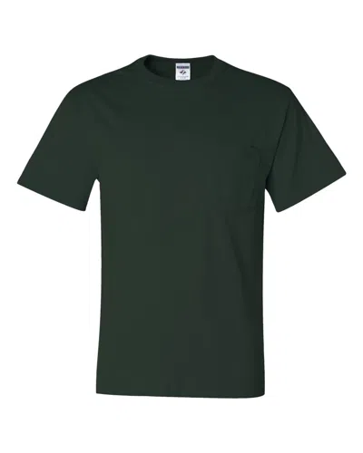 Jerzees Dri-power 50/50 Pocket T-shirt In Green