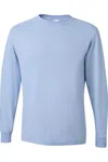 Jerzees Dri-power Long Sleeve 50/50 T-shirt In Blue