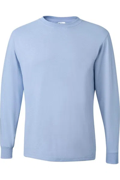 Jerzees Dri-power Long Sleeve 50/50 T-shirt In Blue