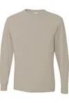 Jerzees Dri-power Long Sleeve 50/50 T-shirt In Silver