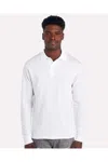Jerzees Dri-power Long Sleeve Polo In White