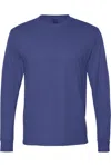 Jerzees Dri-power Performance Long Sleeve T-shirt In Purple