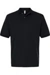 Jerzees Dri-power Polo With Pocket In Black