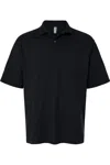 Jerzees Dri-power Polo With Pocket In Black
