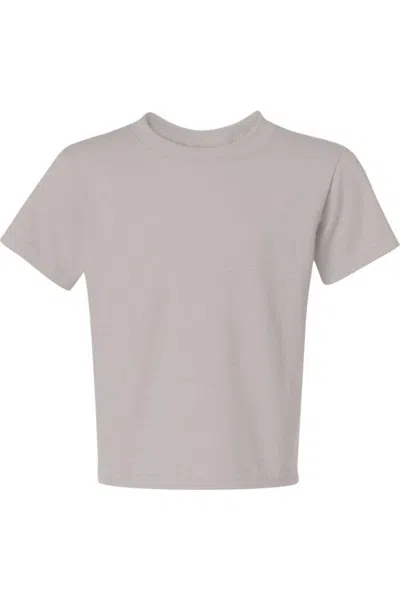 Jerzees Kids' Dri-power Youth 50/50 T-shirt In Gray