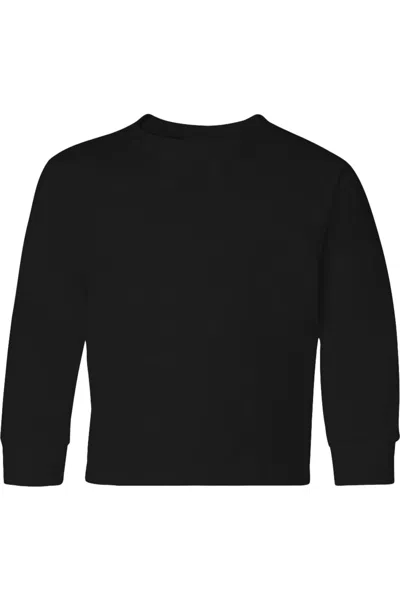 Jerzees Kids' Dri-power Youth Long Sleeve 50/50 T-shirt In Black