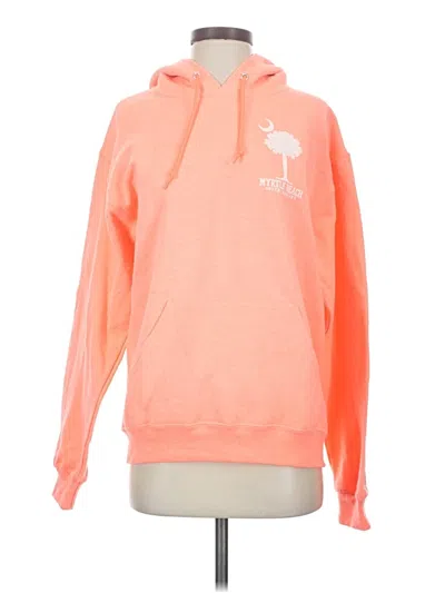 Pre-owned Jerzees Fleece Jacket In Orange