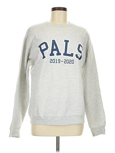 Pre-owned Jerzees Long Sleeve T-shirt In Silver