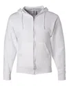 Jerzees Men's Nublend Full-zip Hooded Sweatshirt In White