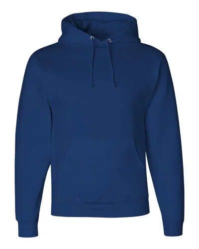 Jerzees Men's Super Sweats Nublend Hooded Sweatshirt In Blue