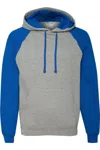 Jerzees Nublend Colorblocked Raglan Hooded Sweatshirt In Multi