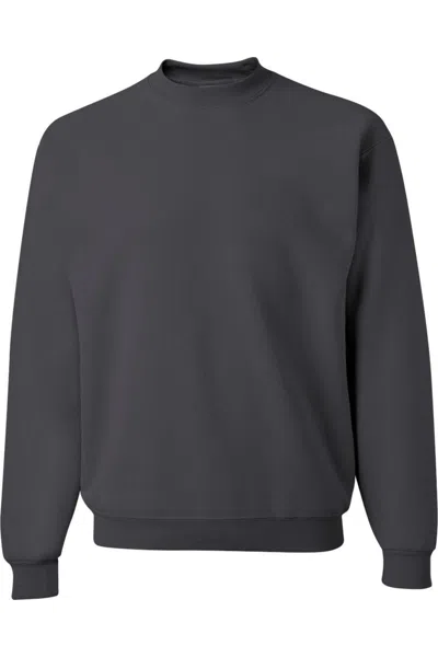Jerzees Nublend Crewneck Sweatshirt In Black