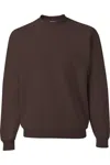 Jerzees Nublend Crewneck Sweatshirt In Gold