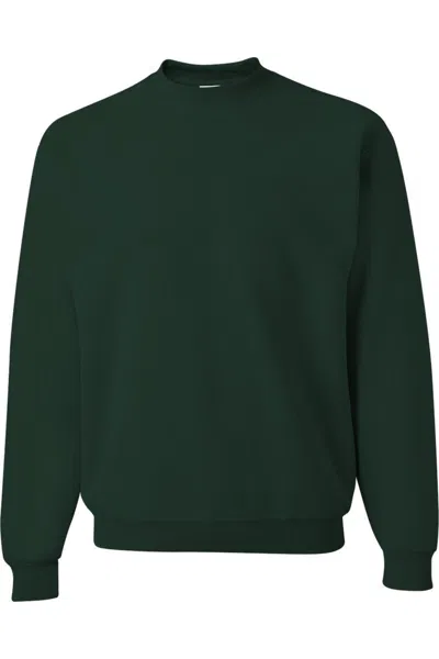 Jerzees Nublend Crewneck Sweatshirt In Green