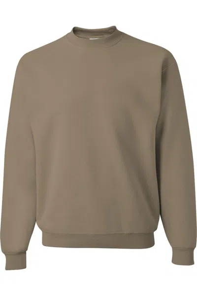 Jerzees Nublend Crewneck Sweatshirt In Nude